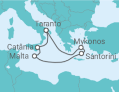 Itinerário do Cruzeiro Grécia, Malta, Itália - Costa Cruzeiros