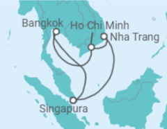 Itinerário do Cruzeiro Singapura, Vietname, Tailândia - Royal Caribbean
