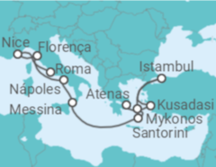 Itinerário do Cruzeiro De Atenas a Roma - NCL Norwegian Cruise Line