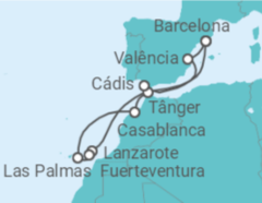 Itinerário do Cruzeiro Ilhas Canárias (Espanha) - Celebrity Cruises