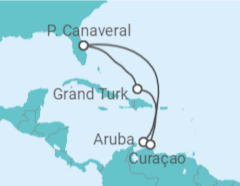 Itinerário do Cruzeiro Aruba, Curaçao, Bahamas - Carnival Cruise Line
