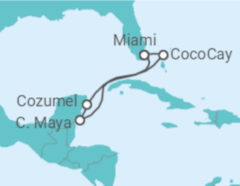 Itinerário do Cruzeiro México - Royal Caribbean
