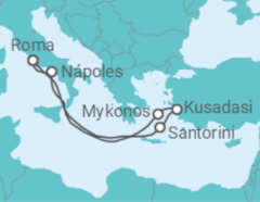 Itinerário do Cruzeiro Ilhas Gregas e Turquia - Royal Caribbean