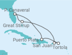 Itinerário do Cruzeiro Porto Rico - NCL Norwegian Cruise Line