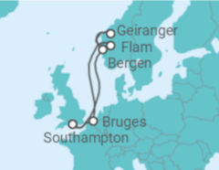 Itinerário do Cruzeiro Bélgica, Noruega - Celebrity Cruises