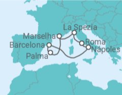 Itinerário do Cruzeiro Itália, Espanha, França - Royal Caribbean