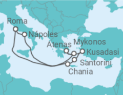 Itinerário do Cruzeiro Itália, Grécia, Turquia - Royal Caribbean
