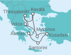 Itinerário do Cruzeiro Magia das Ilhas Gregas - Celebrity Cruises