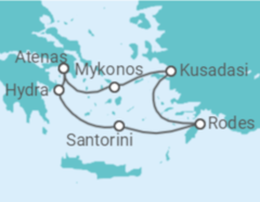 Itinerário do Cruzeiro Ilhas Gregas Infinitas II - Celebrity Cruises