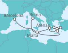 Itinerário do Cruzeiro De Roma a Barcelona - Celebrity Cruises
