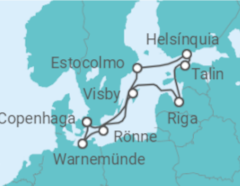 Itinerário do Cruzeiro Suécia, Letónia, Estónia, Finlândia, Dinamarca - MSC Cruzeiros