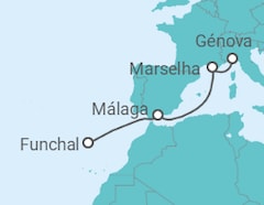 Itinerário do Cruzeiro Espanha, França - MSC Cruzeiros
