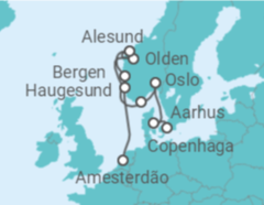 Itinerário do Cruzeiro Dinamarca, Noruega - Royal Caribbean