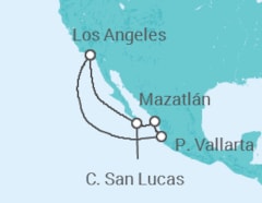 Itinerário do Cruzeiro México - Princess Cruises