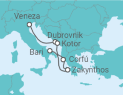 Itinerário do Cruzeiro Croácia, Montenegro, Grécia - MSC Cruzeiros