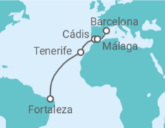 Itinerário do Cruzeiro Espanha - Costa Cruzeiros