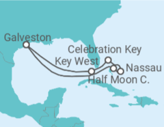 Itinerário do Cruzeiro EUA, Bahamas - Carnival Cruise Line