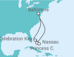 Itinerário do Cruzeiro Bahamas - Carnival Cruise Line