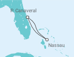 Itinerário do Cruzeiro Bahamas - Carnival Cruise Line