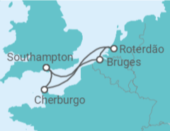 Itinerário do Cruzeiro Bélgica, Holanda, França - MSC Cruceros