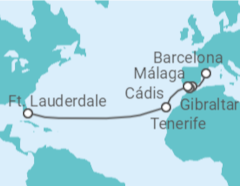 Itinerário do Cruzeiro Espanha, Gibraltar - Princess Cruises