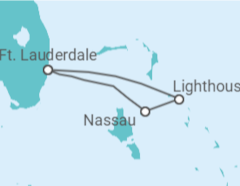 Itinerário do Cruzeiro Bahamas - Disney Cruise Line