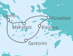 Itinerário do Cruzeiro Grécia - Celestyal Cruises