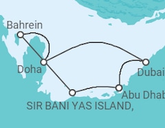 Itinerário do Cruzeiro Emirados Árabes - Celestyal Cruises