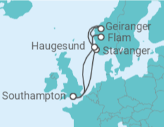 Itinerário do Cruzeiro Noruega - Celebrity Cruises