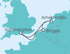 Itinerário do Cruzeiro Bélgica, Holanda - Cunard
