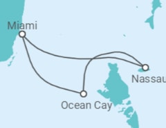 Itinerário do Cruzeiro Bahamas - MSC Cruzeiros