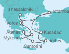 Itinerário do Cruzeiro Grécia, Turquia - Silversea