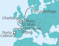 Itinerário do Cruzeiro Portugal, Espanha, França - Silversea