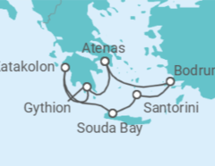 Itinerário do Cruzeiro Grécia, Turquia - Silversea