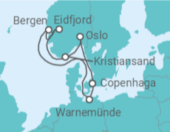 Itinerário do Cruzeiro Alemanha, Noruega - MSC Cruzeiros