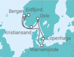 Itinerário do Cruzeiro Alemanha, Noruega - MSC Cruzeiros