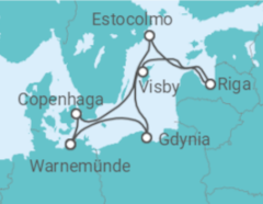 Itinerário do Cruzeiro Polónia, Suécia, Letónia, Dinamarca - MSC Cruzeiros