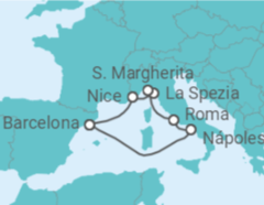 Itinerário do Cruzeiro França, Itália - Celebrity Cruises