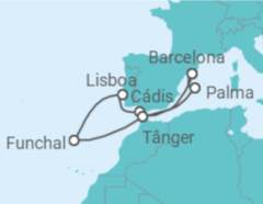 Itinerário do Cruzeiro Espanha, Portugal, Marrocos - Celebrity Cruises