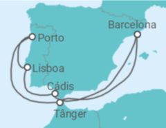 Itinerário do Cruzeiro Espanha, Portugal, Marrocos - Celebrity Cruises