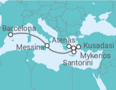 Itinerário do Cruzeiro Grécia, Turquia, Itália - Celebrity Cruises