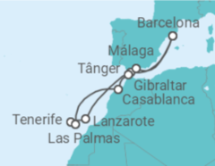 Itinerário do Cruzeiro Ilhas Canárias (Espanha) - Celebrity Cruises