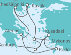 Itinerário do Cruzeiro Grécia, Turquia - Celebrity Cruises
