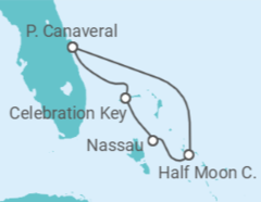 Itinerário do Cruzeiro Bahamas - Carnival Cruise Line