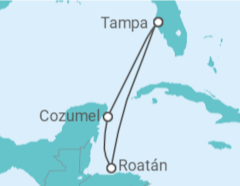 Itinerário do Cruzeiro México - Carnival Cruise Line