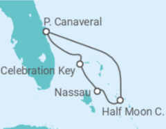 Itinerário do Cruzeiro Bahamas - Carnival Cruise Line