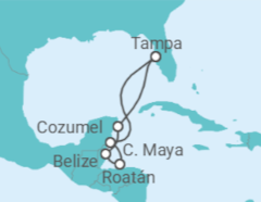 Itinerário do Cruzeiro México, Belize - Carnival Cruise Line