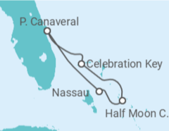 Itinerário do Cruzeiro Bahamas - Carnival Cruise Line