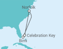 Itinerário do Cruzeiro EUA - Carnival Cruise Line