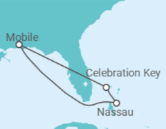 Itinerário do Cruzeiro Bahamas - Carnival Cruise Line